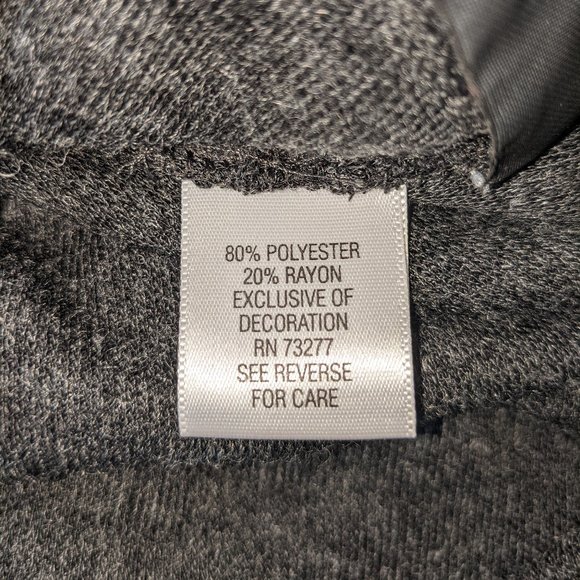 *Grey Zippered Sweater by Simply Vera- Size M - Picture 5 of 5